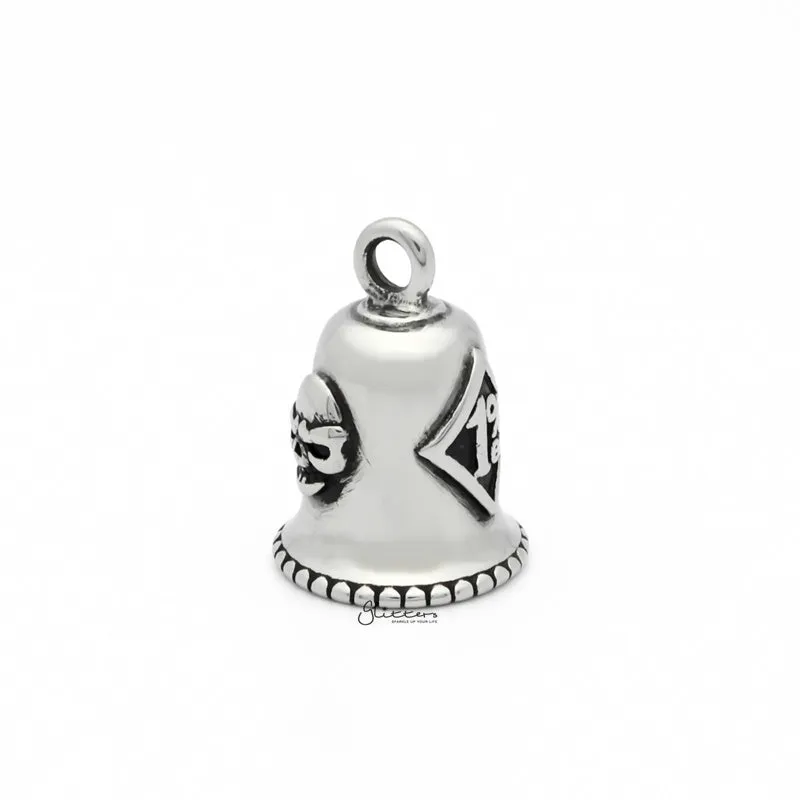 1% ER Stainless Steel Bell Pendant - Silver