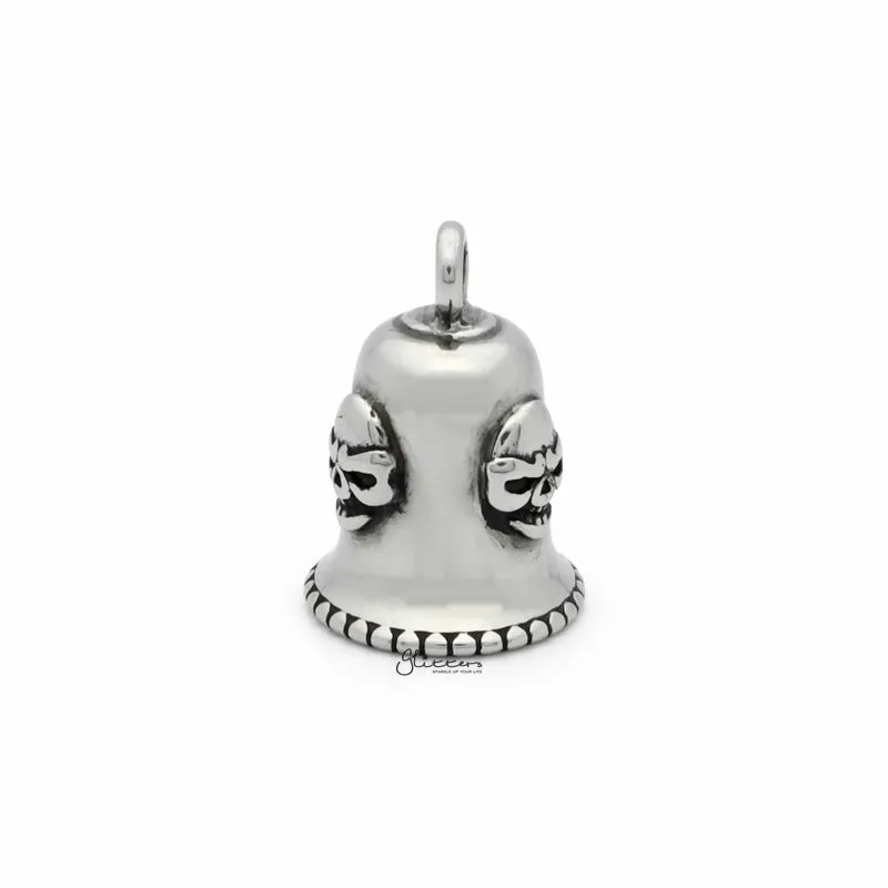 1% ER Stainless Steel Bell Pendant - Silver