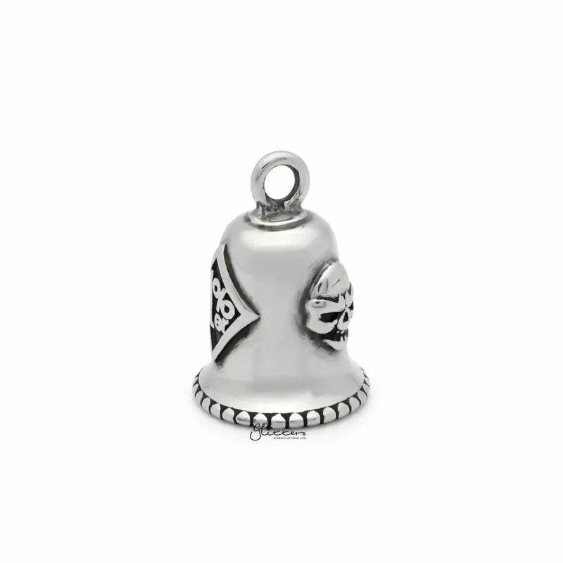 1% ER Stainless Steel Bell Pendant - Silver