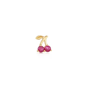 14k Cherry Stud