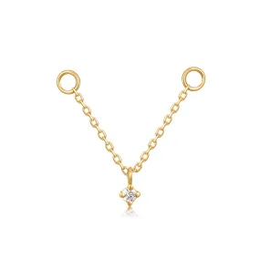 14k Diamond Earring Charm