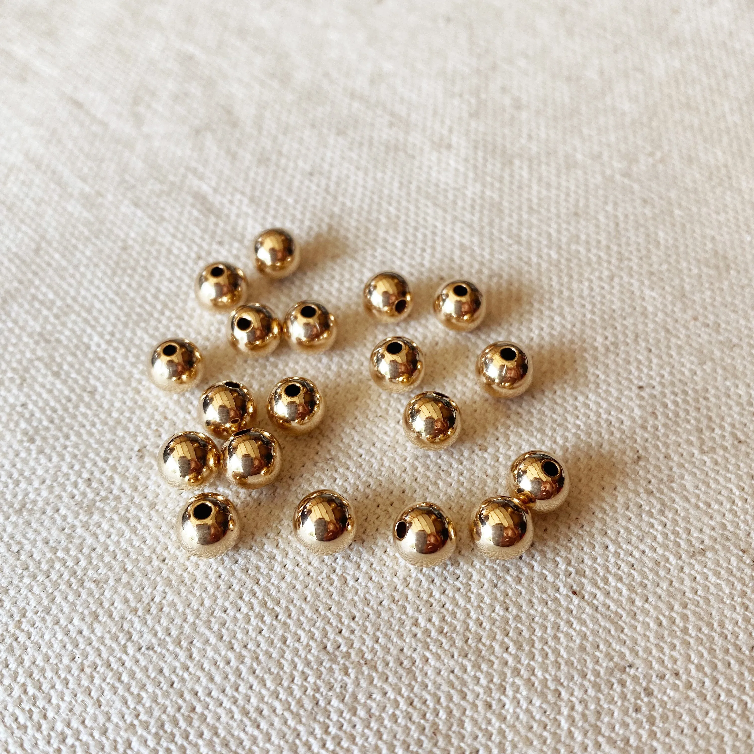 14k Gold Filled 6.0mm Bead For Jewelry Making.