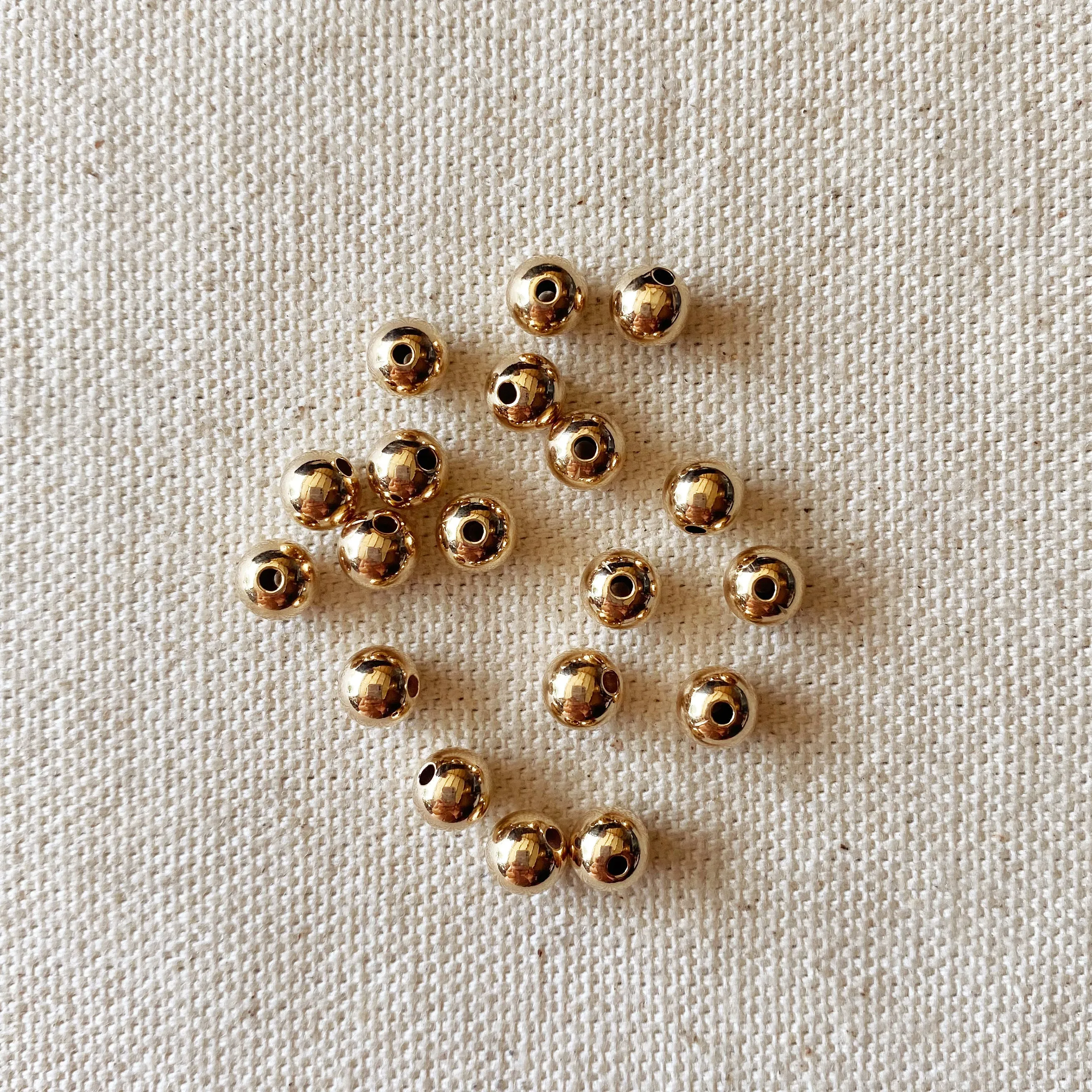 14k Gold Filled 6.0mm Bead For Jewelry Making.