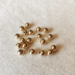 14k Gold Filled 6.0mm Bead For Jewelry Making.