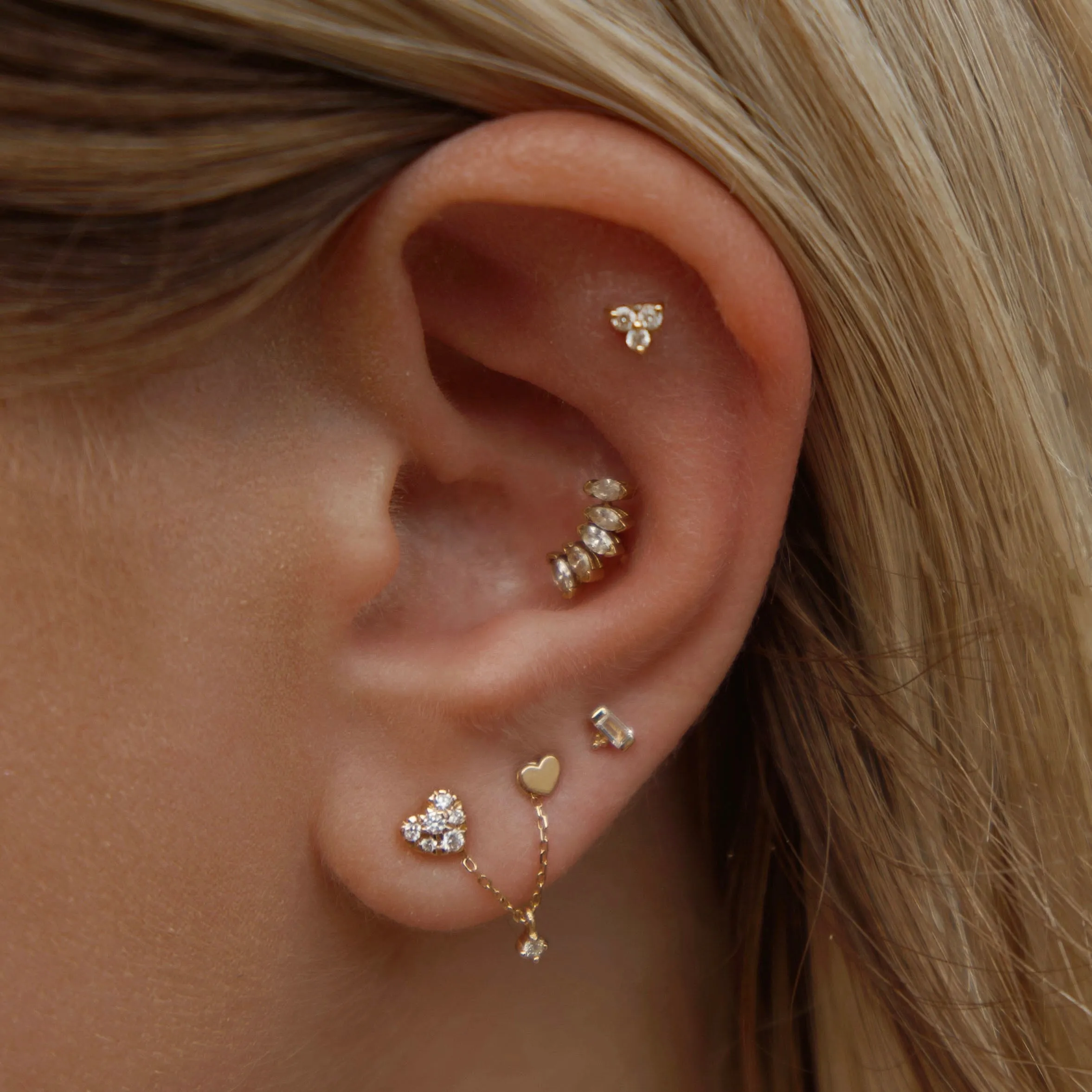 14k Tiny Dancer Stud