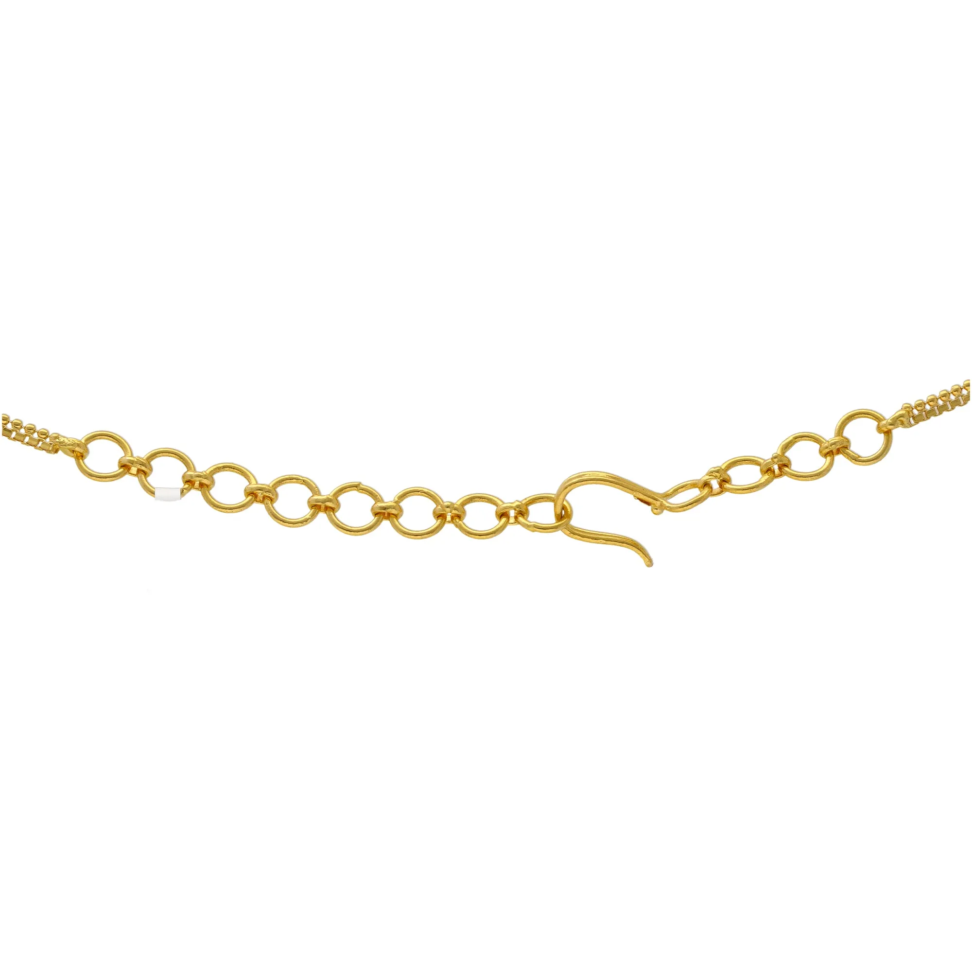 22K Yellow Gold & Enamel Necklace Set (56.2gm)