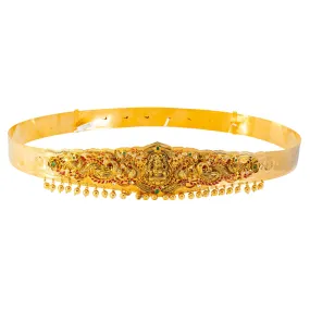 22k Yellow Gold & Gemstone Vaddanam Waist Belt (216.8gm)