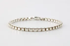 7.5'' Tiffany & Co. 925 Silver Venetian Link Bracelet (16.42g.)