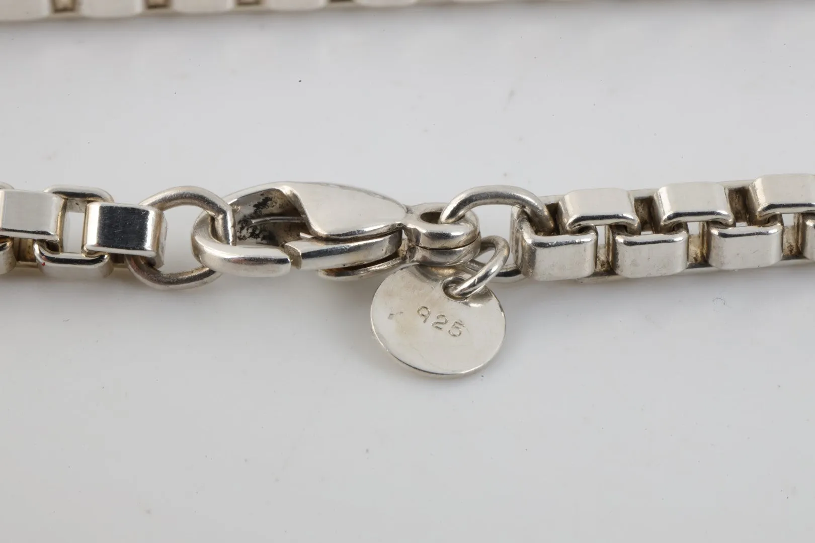 7.5'' Tiffany & Co. 925 Silver Venetian Link Bracelet (16.42g.)