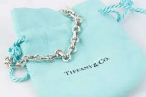 7.5" Tiffany & Co. 925 Silver Donut Link Chain Bracelet (11.64g.)