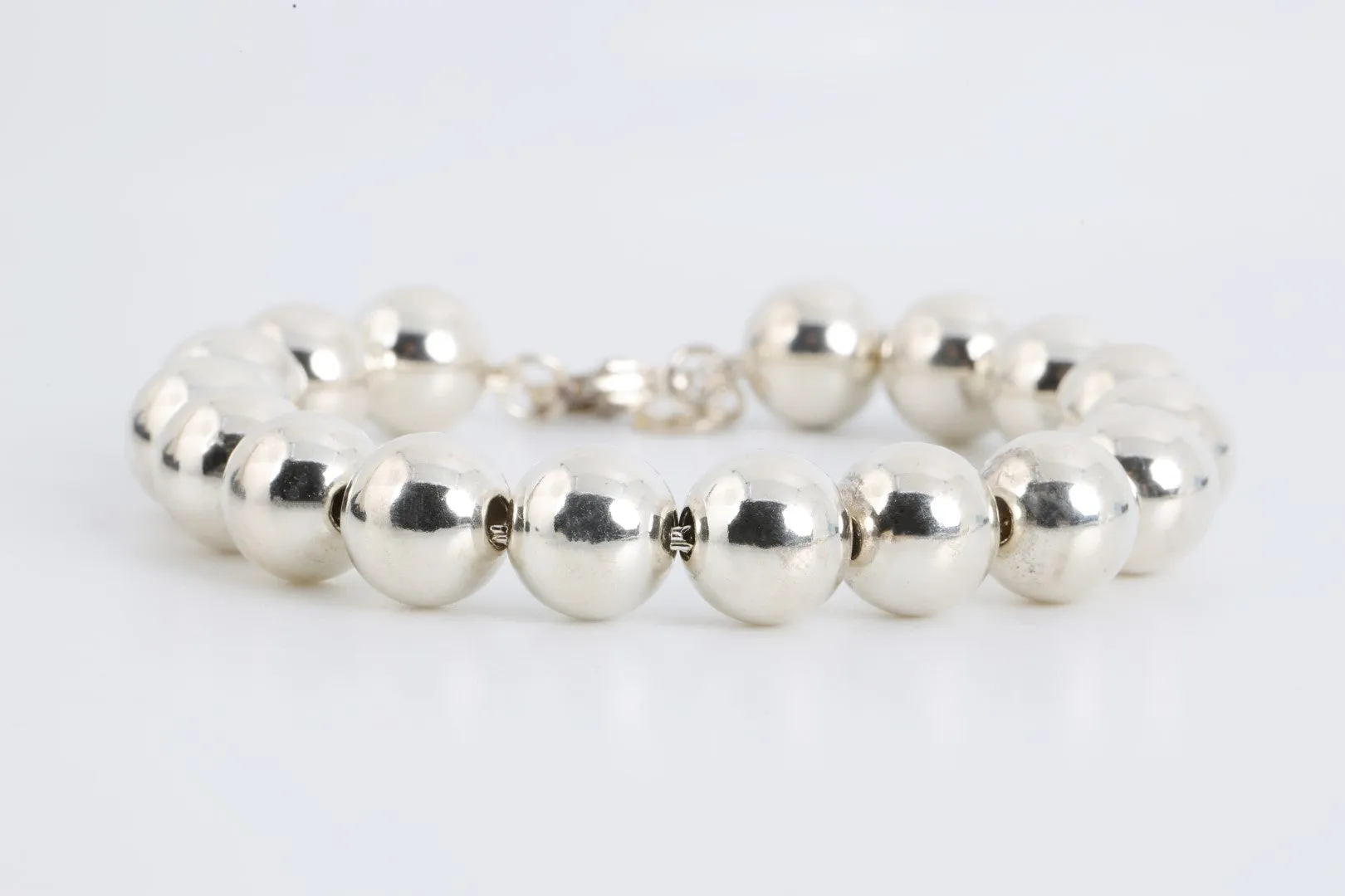 7.5" Tiffany & Co. 925 Silver Hardwear Ball Bracelet (18.86g.)