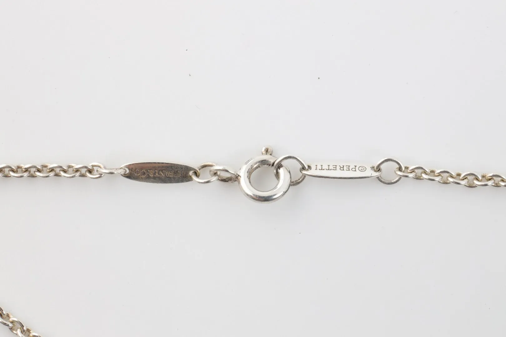 7" Tiffany & Co. Elsa Peretti 925 Silver Open Heart Bracelet (5.53g.)