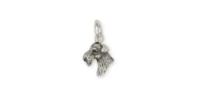 Airedale Terrier Charm Jewelry Sterling Silver Handmade Dog Charm AR12-C