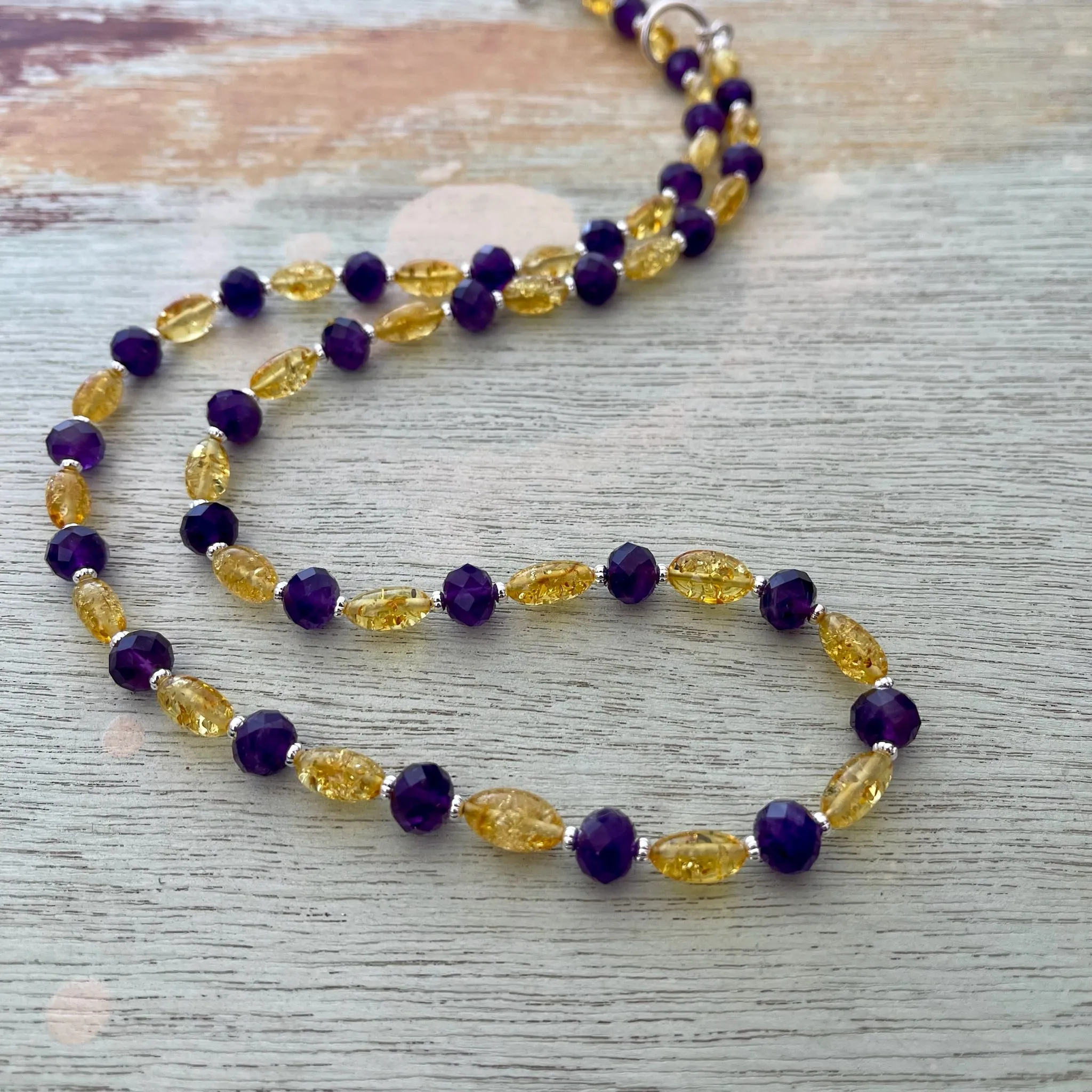 Baltic Amber & Amethyst