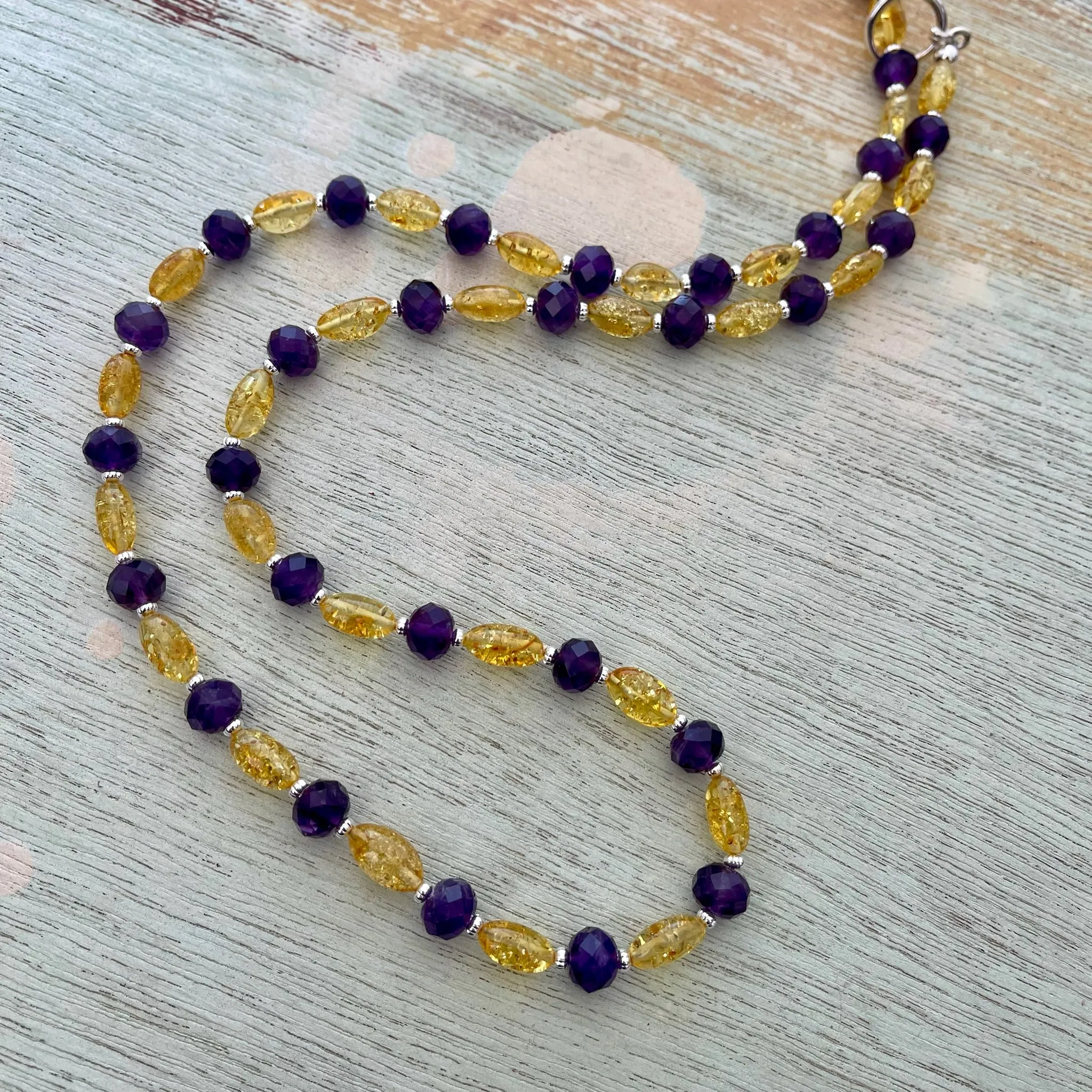 Baltic Amber & Amethyst