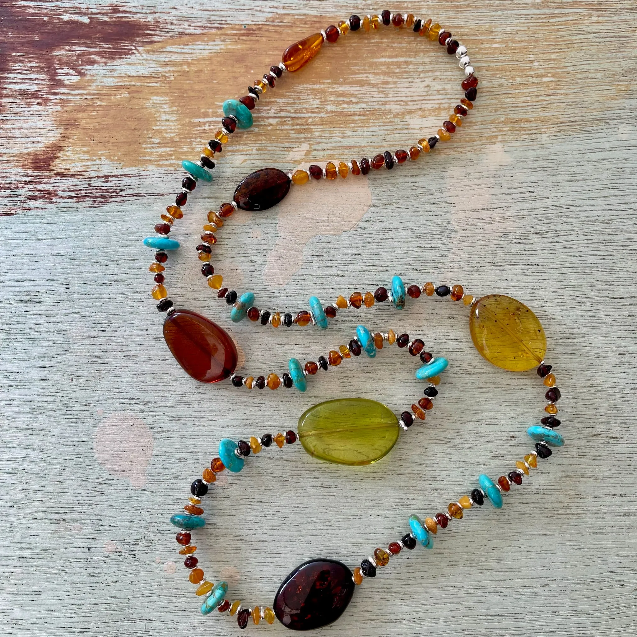 Baltic Amber & Turquoise