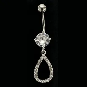 Belly Ring - Clear Cubic Zircoina