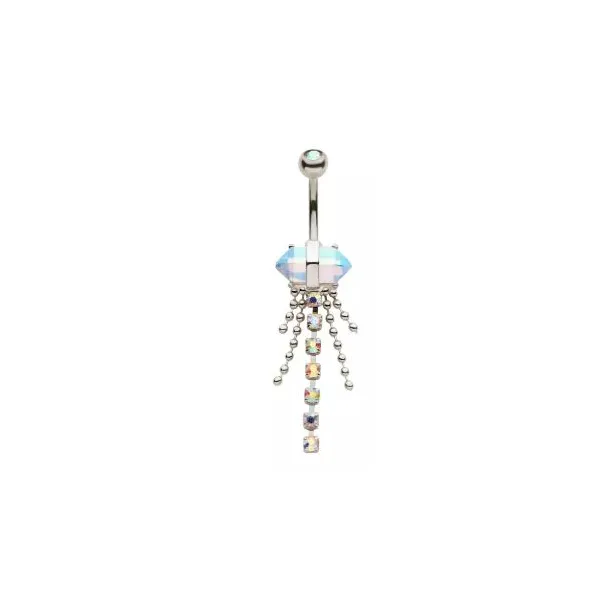 Belly Ring - Crystal Aurora