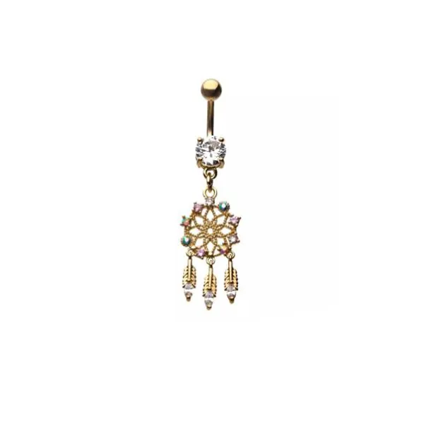 Belly Ring - Dreamcatcher - Gold