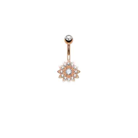 Belly Ring - Flower - Rose Gold