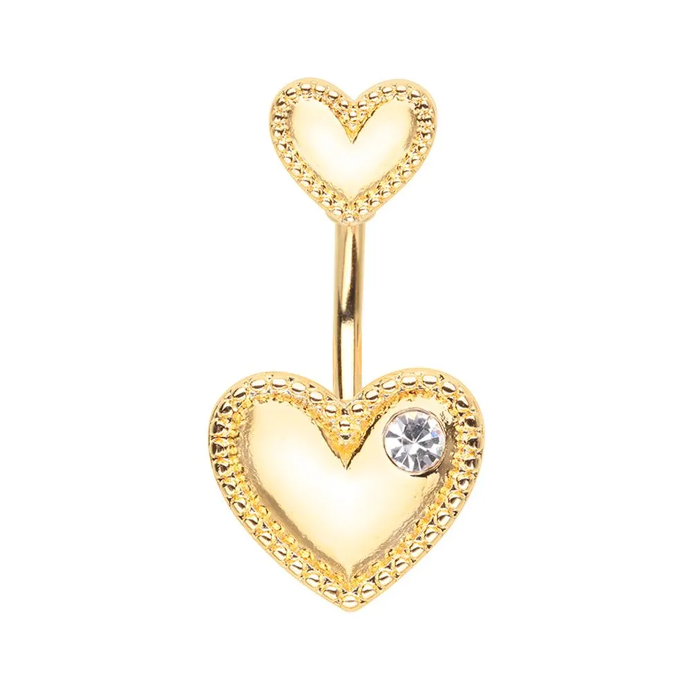 Belly Ring - Golden Heart