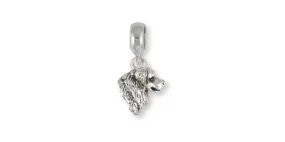 Bernese Mountain Dog Charm Slide Jewelry Sterling Silver Handmade Dog Charm Slide BMD2H-PNS