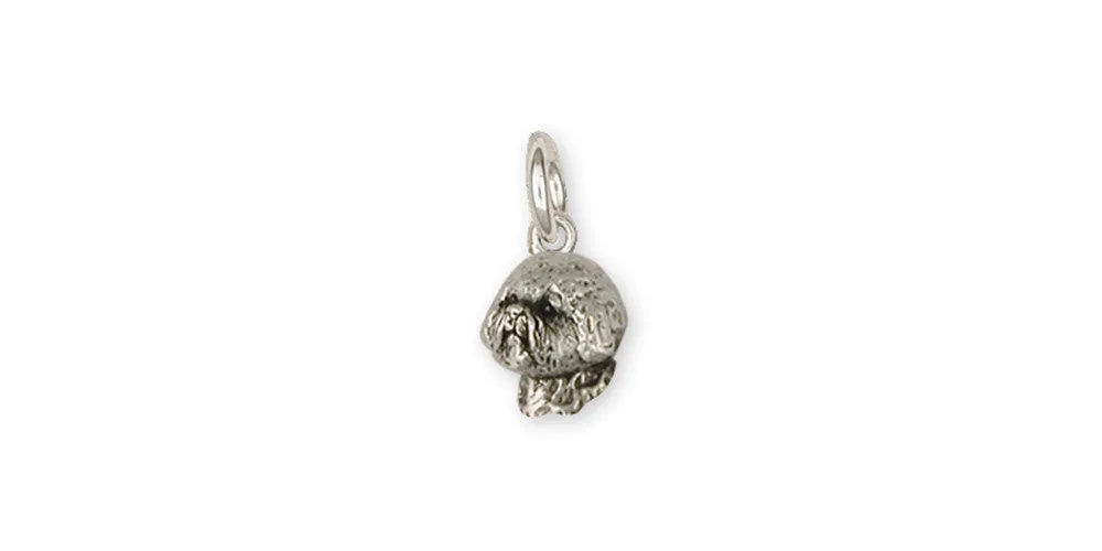 Bichon Frise Charm Jewelry Sterling Silver Handmade Dog Charm BF20-C