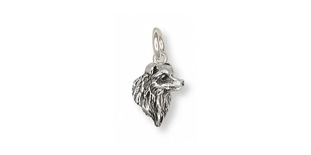 Border Collie Charm Jewelry Sterling Silver Handmade Dog Charm BE3-C