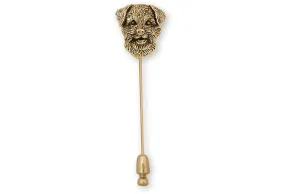 Border Terrier Jewelry 14k Gold Vermeil Handmade Border Terrier Brooch Pin  BDT-STPVM