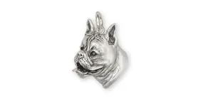 Boxer Charm Jewelry Sterling Silver Handmade Dog Charm BX6-C