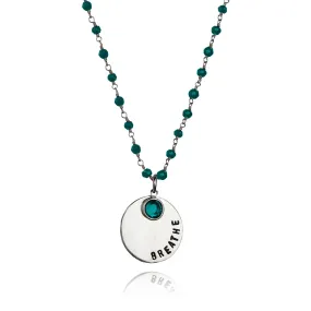 BREATHE Turquoise Necklace for Exhaustion