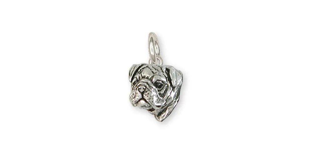 Bulldog Charm Jewelry Sterling Silver Handmade Dog Charm BD22-HC