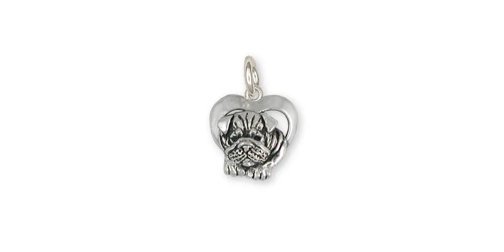 Bulldog Charm Jewelry Sterling Silver Handmade Dog Charm BD24-C