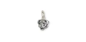 Bulldog Charm Jewelry Sterling Silver Handmade Dog Charm BD27H-C