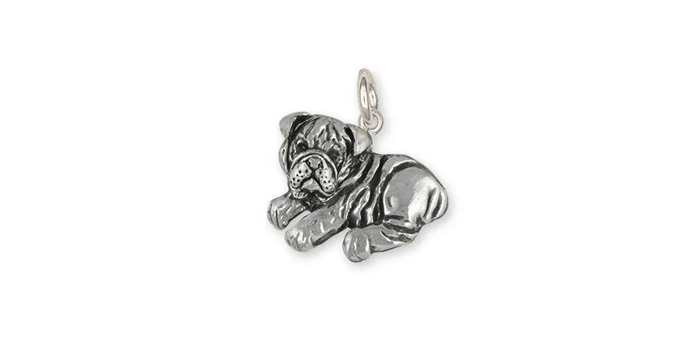 Bulldog Charm Jewelry Sterling Silver Handmade Dog Charm BD41-C