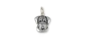 Bullmastiff Charm Jewelry Sterling Silver Handmade Dog Charm BM2-C