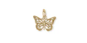 Butterfly Charm Jewelry 14k Gold Handmade Butterfly Charm BY1-CG