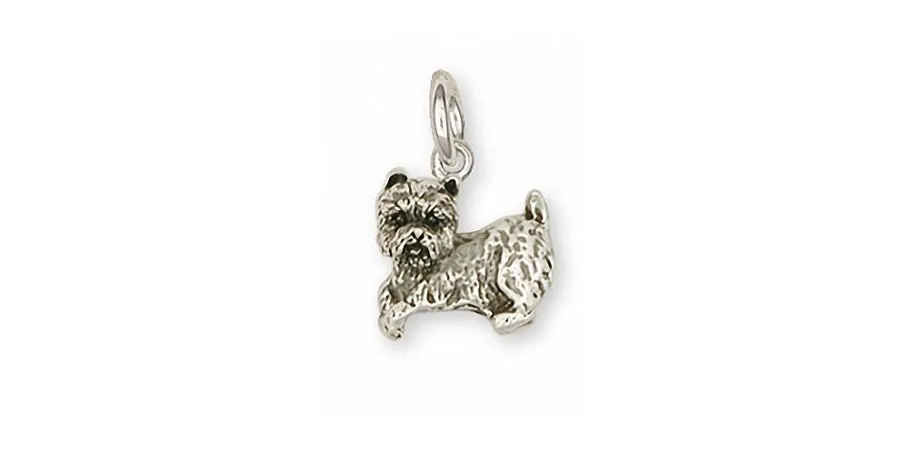 Cairn Terrier Charm Jewelry Sterling Silver Handmade Dog Charm CNWT10-C