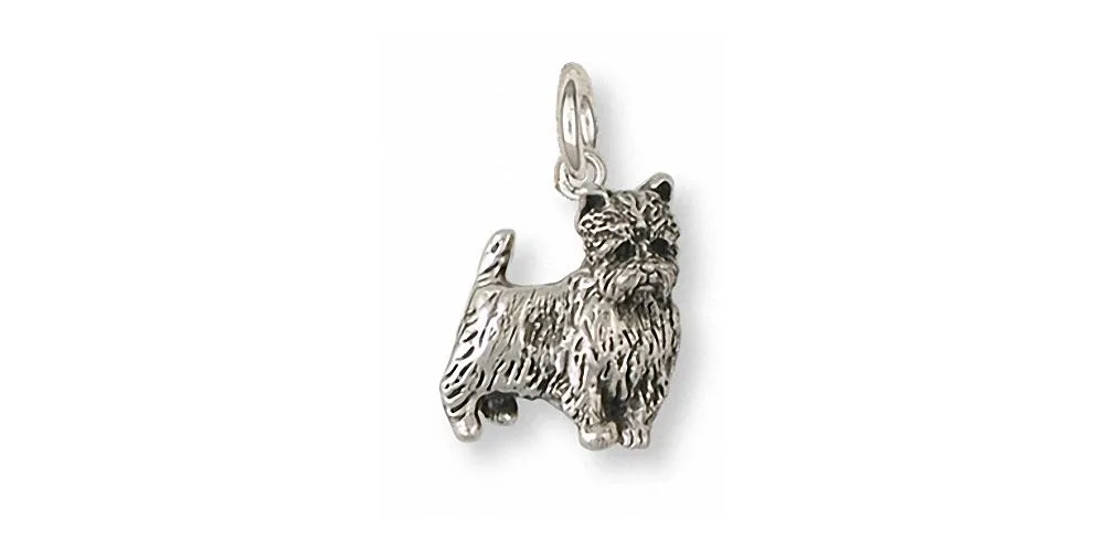 Cairn Terrier Charm Jewelry Sterling Silver Handmade Dog Charm CNWT34R-C