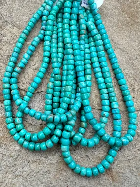 Campitos (Mex) Turquoise 5x4mm Pueblos Beads (9 inch Strands)