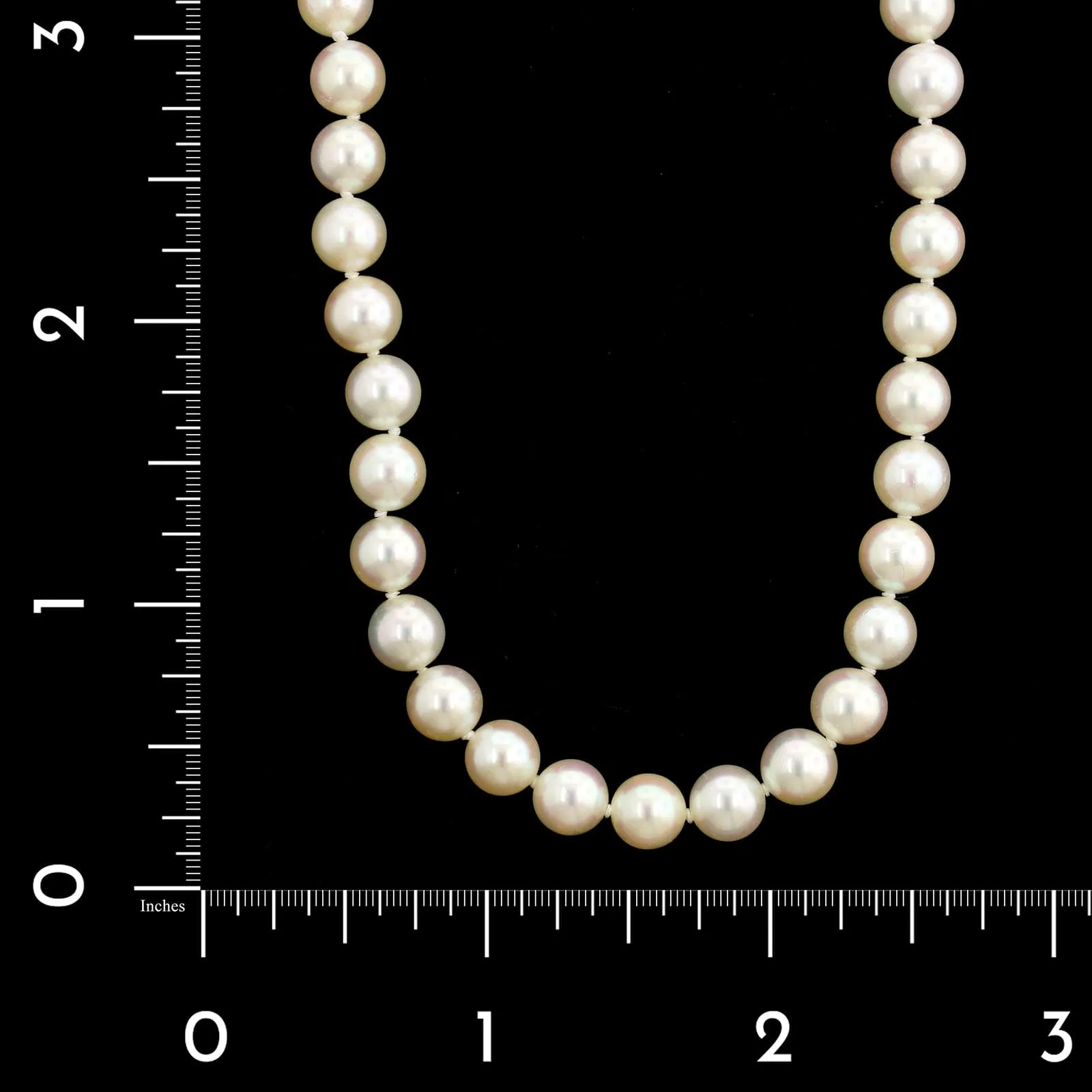 Cartier 18K Tricolor Gold Estate Akoya Cultured Pearl Necklace