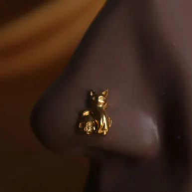 Cat  Skill Nose Stud Ring Piercing Jewelry