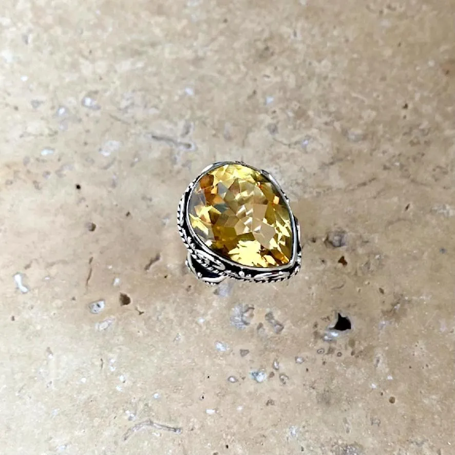 Citrine Ring - Rani