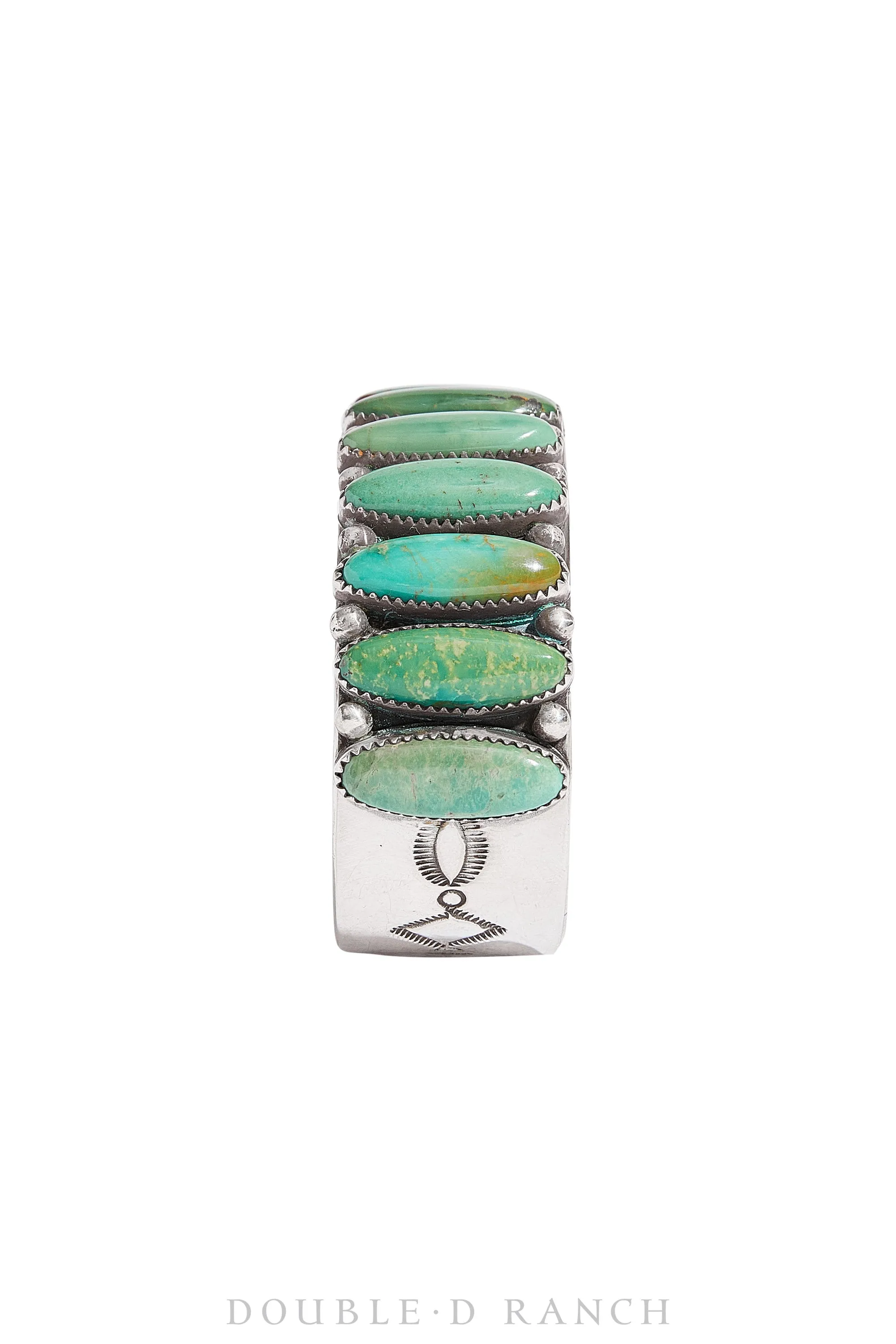 Cuff, Turquoise, Row, 11 Stone, Hallmark, Contemporary, 3182