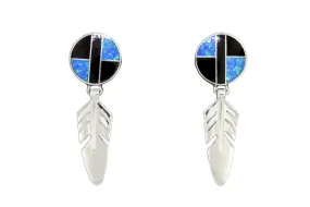 David Rosales Black Beauty Feather Earrings