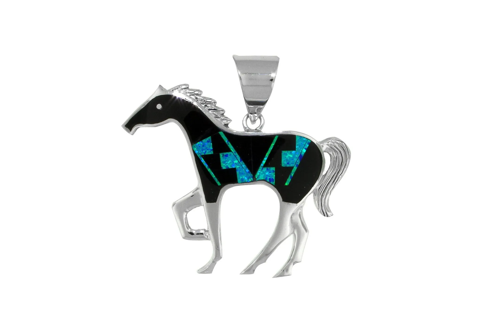 David Rosales Black Beauty Horse Pendant