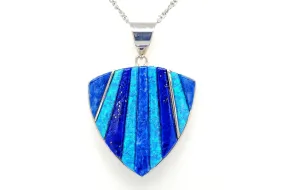 David Rosales Blue Sky Shield Pendant