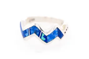 David Rosales Blue Sky Zig-Zag Ring