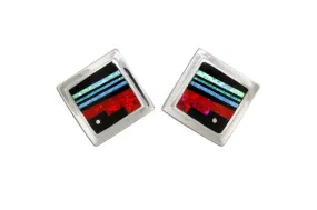 David Rosales Earrings in Red Moon