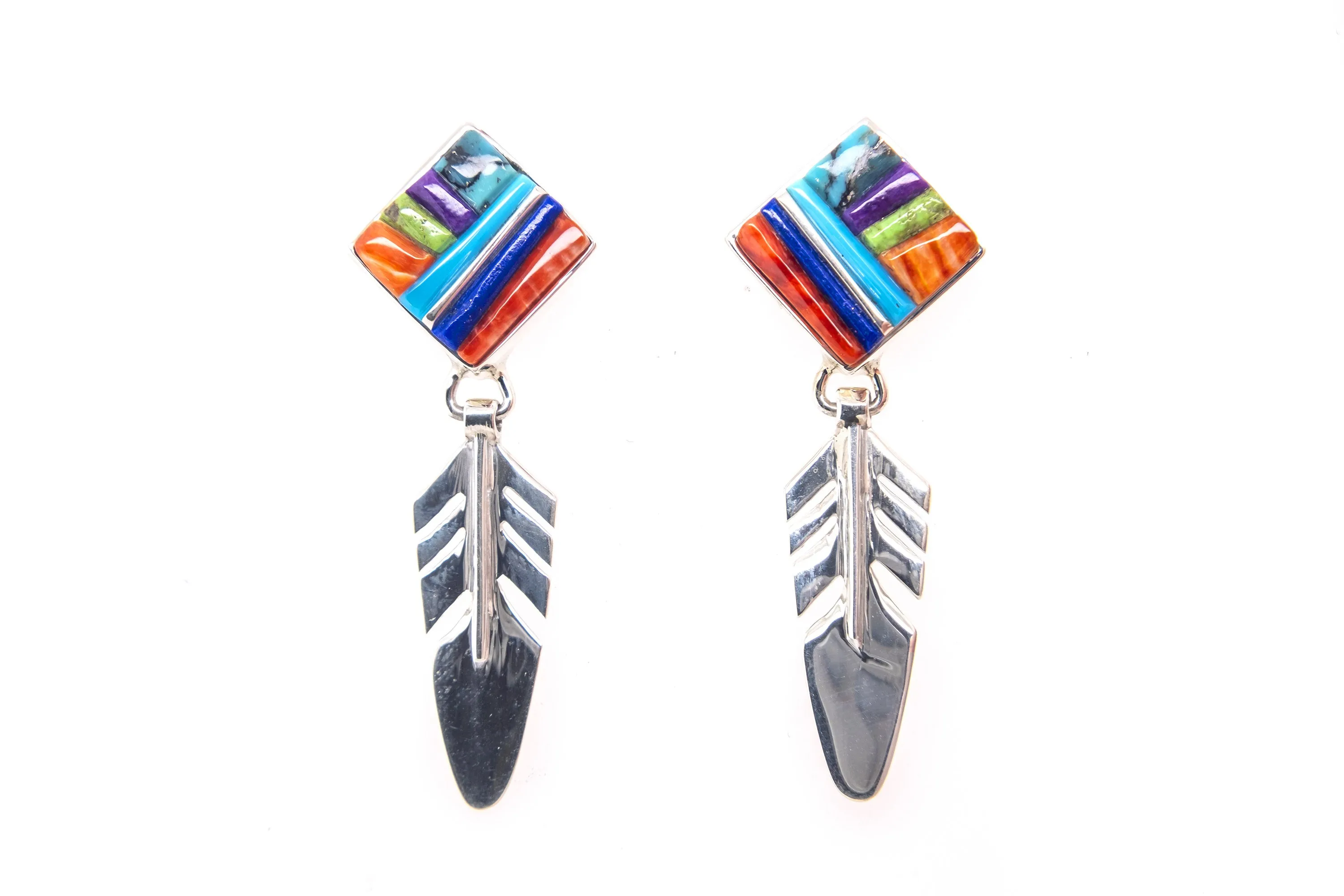 David Rosales Indian Summer Feather Earrings